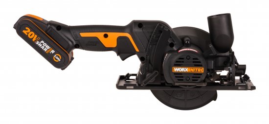 Пила циркулярная аккумуляторная Worx WT520WX, 20 В Li-ion 2 Ач, 120 мм