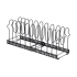 Органайзер для сковородок и крышек раздвижной Delinia 19x57x24 см сталь черный