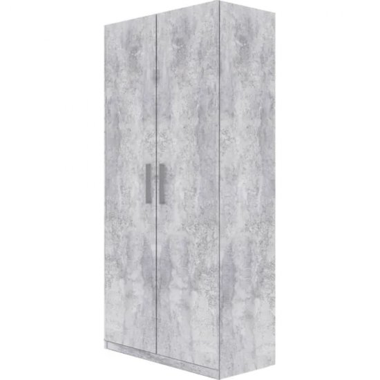 Шкаф ЦМК trend 1000x520x2200, распашной, 2-створчатый, бетонный камень