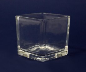 Подсвечник Evis Стеклянный кубик 80x80 см стекло цвет прозрачный