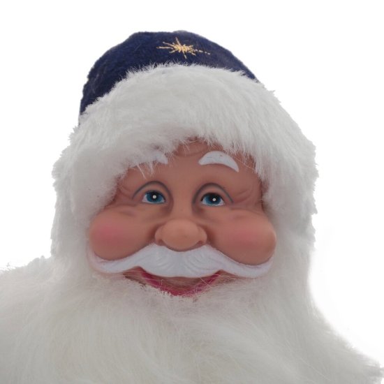 Игрушка Дед Мороз 795402 30x10x20 см цвет сине-белый