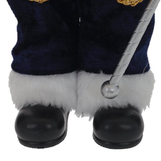 Игрушка Дед Мороз 795402 30x10x20 см цвет сине-белый