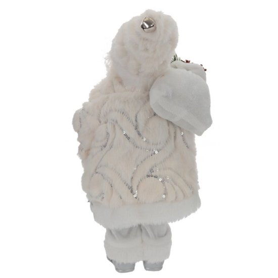 Игрушка Дед Мороз 795401 38x13x18 см цвет бело-серый