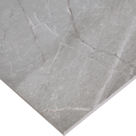 Глазурованный керамогранит Bogart Grey 60x120 см 2.88 м² полированный цвет серый