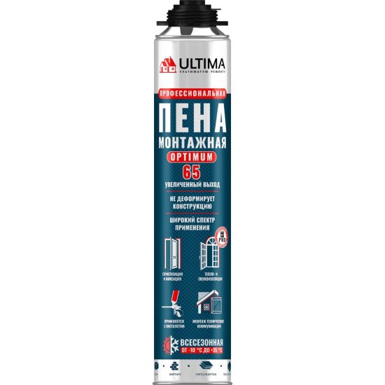 Профессиональная монтажная пена ULTIMA OPTIMUM Pro 65