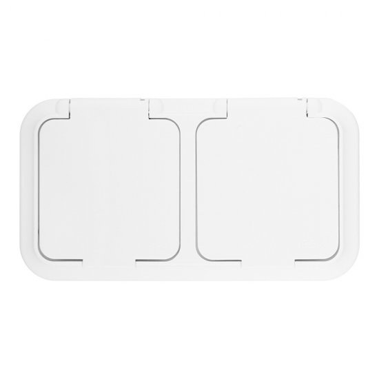 Розетка Svet накладная белая с крышкой (EV 0366-6620)