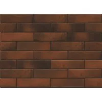 Клинкерная плитка для фасада Cerrad Retro brick Chilli (38 шт.= 0,6 кв.м) орехово-коричневая 245х65х8 мм
