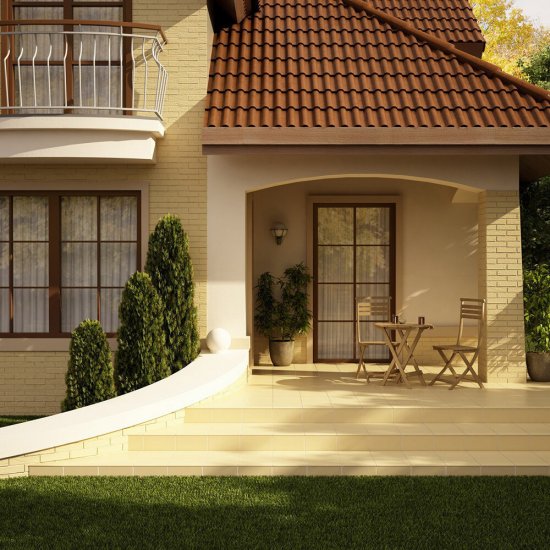 Клинкерная плитка для фасада Cerrad Elewacja Sandy rustiko (32 шт.= 0,5 кв.м) песочная 245х65х6,5 мм