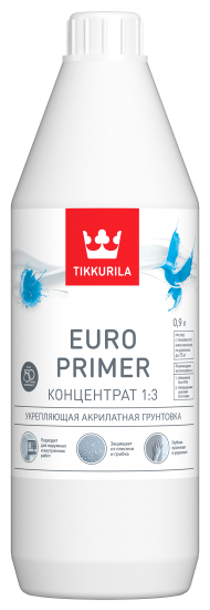 Грунтовка универсальная Tikkurila Euro Primer прозрачная 0.9 л