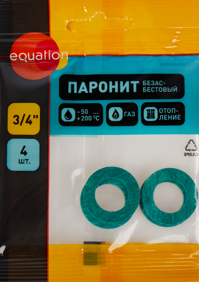 Прокладка безасбестовая Equation 3/4