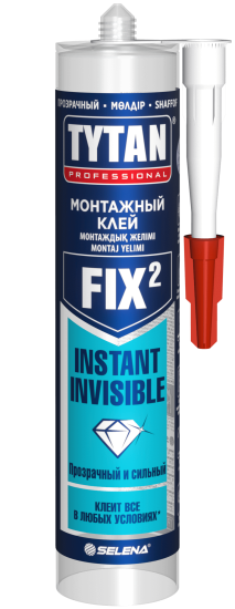 Клей монтажный Tytan Professional Fix² Instant Invisible универсальный прозрачный 290 мл