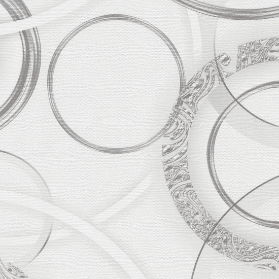 Обои бумажные Московская обойная фабрика Рондо белые 0.53 м 6306-1