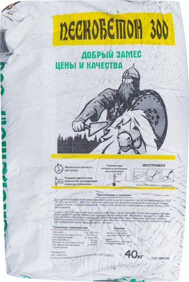 Пескобетон М300 Каменный Цветок Добромес 40 кг