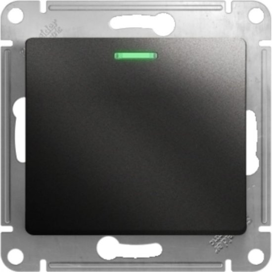 Одноклавишный переключатель Systeme Electric Glossa