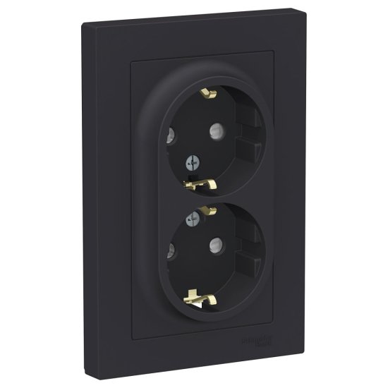 Двойная розетка Systeme Electric AtlasDesign