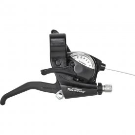 Шифтер/ручка тормоза Shimano TOURNEY ST-EF40-7R, правая, 7-пер, трос 2000мм, черный