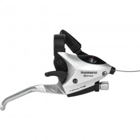 Шифтер/ручка тормоза Shimano ST-EF50-8R, правая, 8-передач, трос 2000мм, серебристый