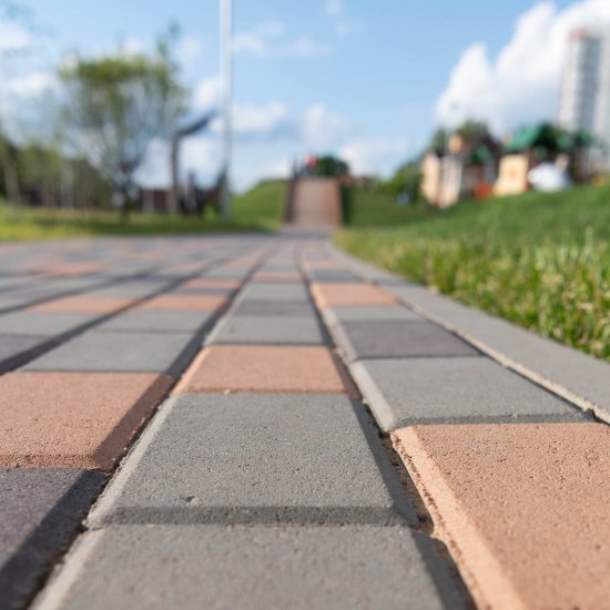 Плитка тротуарная BRAER прямоугольник 200x100 мм цвет серый толщина 40 мм