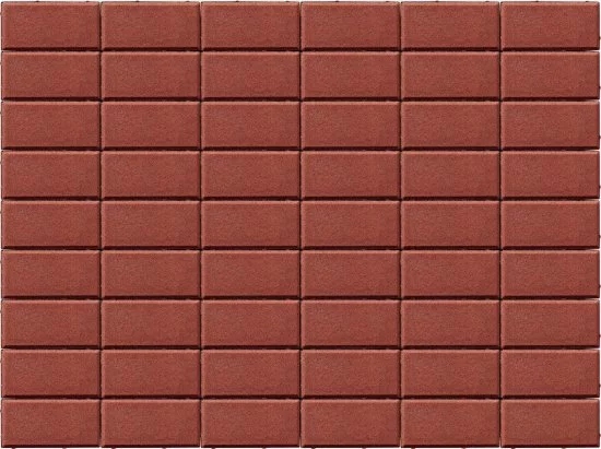 Плитка тротуарная BRAER прямоугольник 200x100 мм цвет красный толщина 60 мм