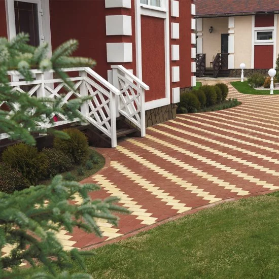 Плитка тротуарная BRAER прямоугольник 200x100 мм цвет красный толщина 60 мм