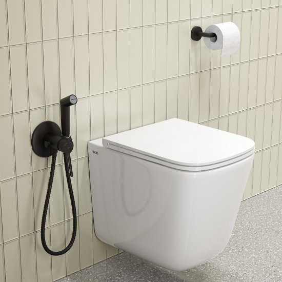 Лейка для гигиенического душа Iddis Agua SLMBL0Gi20 цвет черный матовый