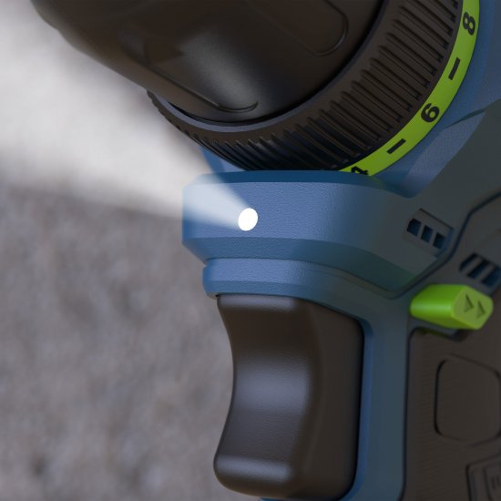 Дрель-шуруповерт аккумуляторная бесщеточная Rockfield RF1002BK, 12 В Li-ion 2x2 Ач