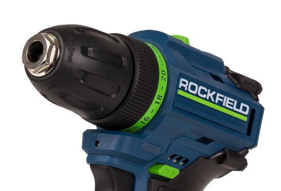 Дрель-шуруповерт аккумуляторная бесщеточная Rockfield RF1002BK, 12 В Li-ion 2x2 Ач