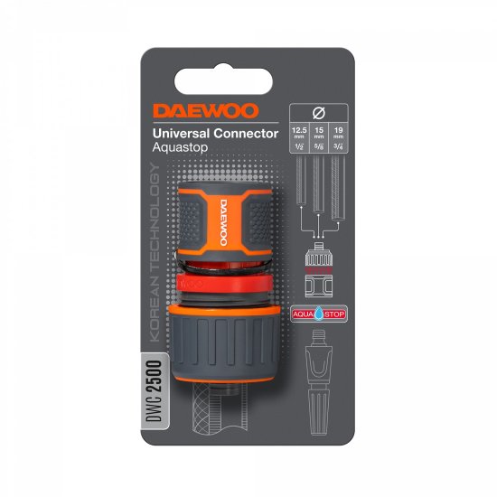 Коннектор для шланга с автостопом Daewoo 3/4