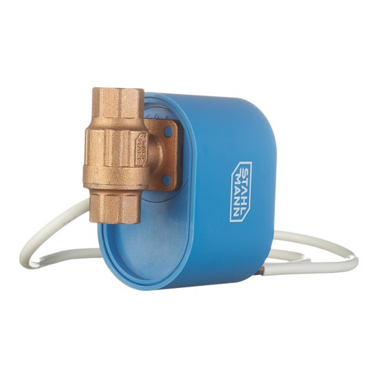 Кран шаровой с электроприводом бронзовый Stahlmann 1/2 ВР(г) х 1/2 ВР(г) прямой 12 В (2282755)