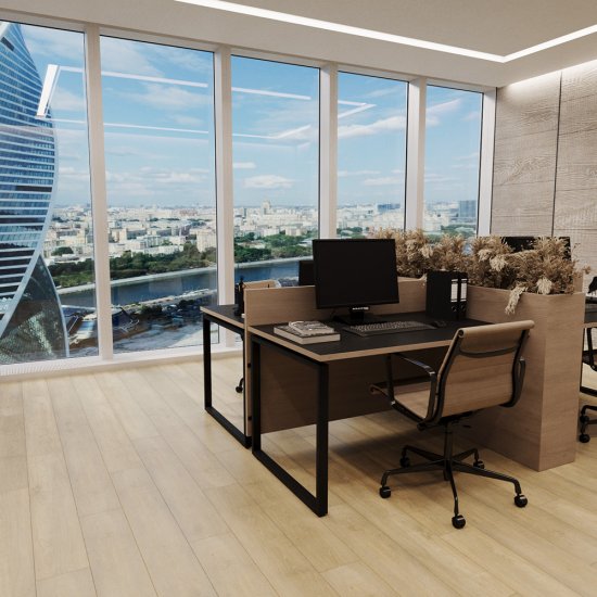 Плитка кварцвиниловая Natisston Maestro дуб пепельный замковая 2,232 кв.м 4 мм с фаской