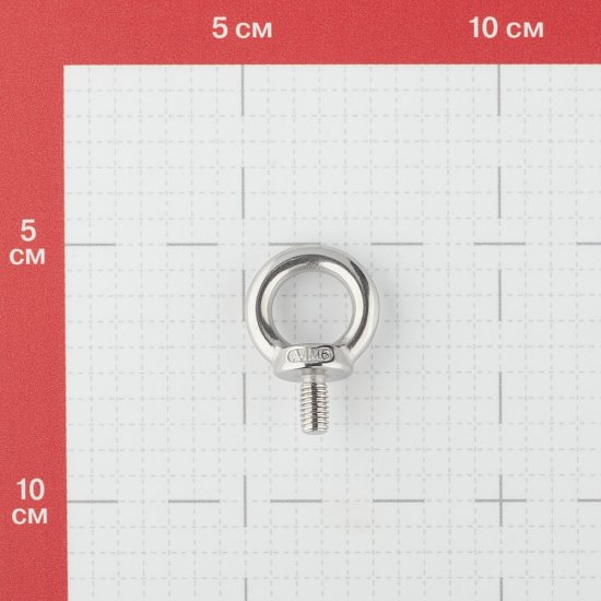 Рым-болт M6 DIN 580 нержавеющая сталь