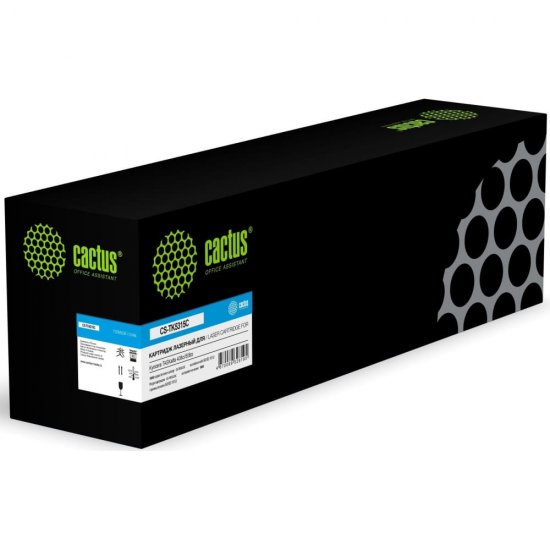 Лазерный картридж Cactus CS-TK5315C TK-5315C голубой, 18000 стр., для Kyocera TASKalfa 408ci/508ci