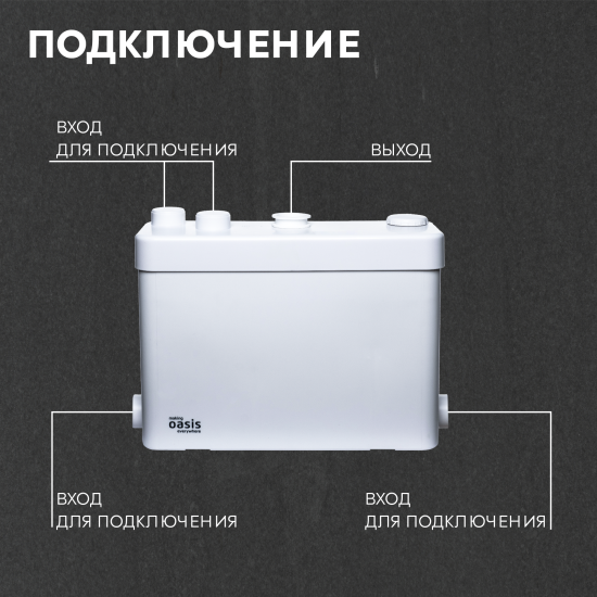 Санитарный насос Oasis SV-400 400 Вт 100 л/мин встроенный измельчитель