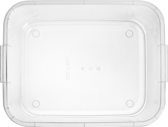 Ящик 42x16.5x32 см полипропилен с крышкой цвет прозрачный