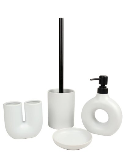 Ёршик для унитаза Zenfort Роска цвет белый