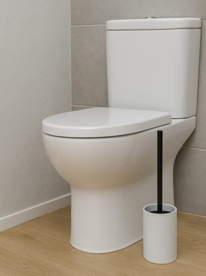 Ёршик для унитаза Zenfort Роска цвет белый