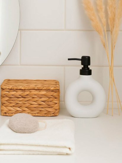 Дозатор для жидкого мыла Zenfort Роска цвет белый