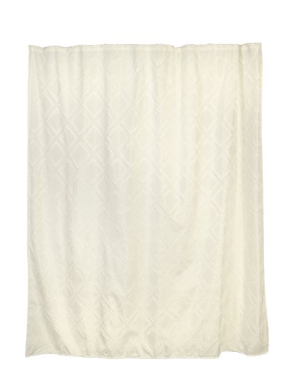 Штора для ванной Zenfort Ромбы 180x200 см полиэстер цвет кремовый