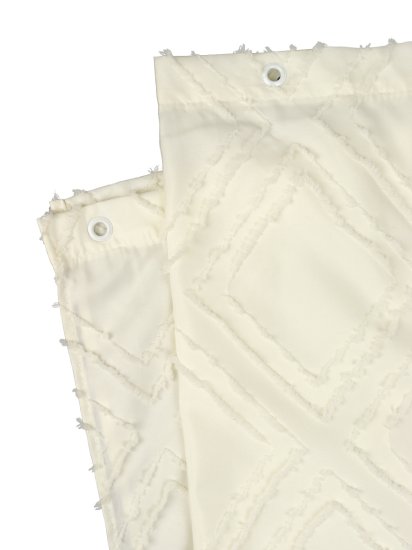 Штора для ванной Zenfort Ромбы 180x200 см полиэстер цвет кремовый