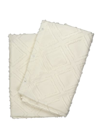 Штора для ванной Zenfort Ромбы 180x200 см полиэстер цвет кремовый