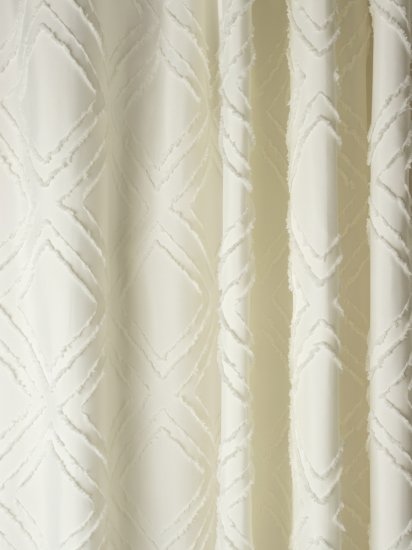 Штора для ванной Zenfort Ромбы 180x200 см полиэстер цвет кремовый