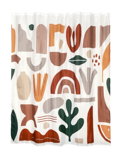 Штора для ванной Zenfort Мехико 180x200 см полиэстер цвет разноцветный