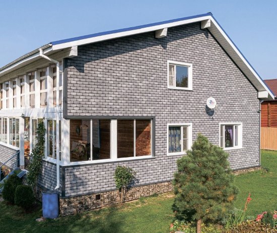 Фасадная плитка Hauberk 2.0 м² цвет сланец