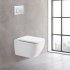 Унитаз подвесной BelBagno Alpina безободковый с сиденьем дюропласт микролифт (BB10100CHR/SC)