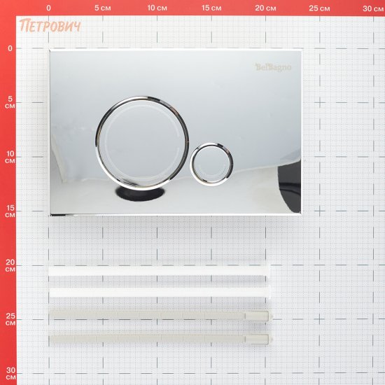 Клавиша смыва для инсталляций BelBagno Sfera хром (BB015-SR-CHROME)