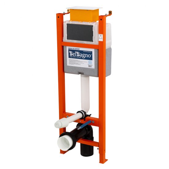 Инсталляция BelBagno Expert 40 для подвесного унитаза узкая без кнопки (BB004-40 EXPERT)
