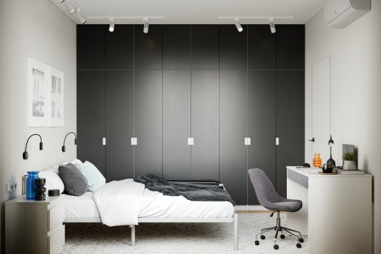 Дверь для шкафа Лион София грей 39.6x225.8x1.8 см ЛДСП цвет серый