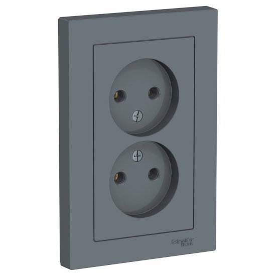 Двойная розетка Systeme Electric AtlasDesign