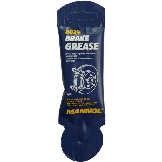 Смазка для направляющих и поршня суппорта тормозной системы MANNOL Brake Grease
