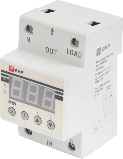 Реле напряжения с дисплеем EKF MRV 32A